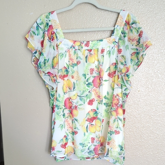 4x1 Boho Bundle Tops, Lucky Brand Multicolor Floral Blouse, See Description - Picture 6 of 16
